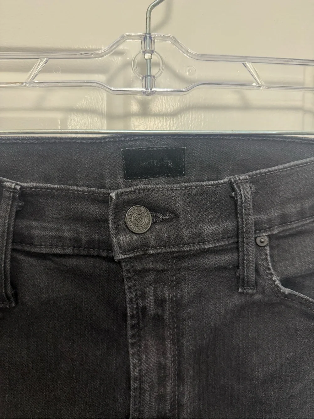Mother The Runaway Black Flare Jeans Not Guilty Size 28 Denim Casual